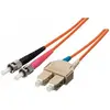 Image de equip Câble patch fibre optique ST->SC monomode duplex OS2 ge (2 m), Câble réseau