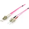 Image de equip Câble patch à fibre optique HF LC/SC 50/125u OM4 2m violet (2 m), Câble réseau