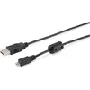 Image de equip Câble USB 2.0 A/M/ vers Micro B avec noyau de ferrite 1,8m (1.80 m, USB 2.0), Câble USB