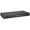 Image de LevelOne 24x Ethernet, 2x SFP, PoE L2 Buffer, AC, 50/60 Hz (26 ports), Switch réseau, Gris, Noir