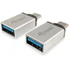 Image de equip USB Type-C à (USB-A, 0.75 cm), Adaptateur données + vidéo, Argent, Gris