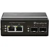 Image de LevelOne Switch 4 ports Gigabit PoE DIN-Rail,-40°C to 75°C (4 ports), Switch réseau, Noir