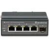 Image de LevelOne Switch 5Port Gigabit PoE DIN-Rail,-30°C to 65°C (5 ports), Switch réseau, Noir