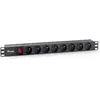 Image de equip Bâti de prises 1U8x CEE7/5 Français., Accessoire ASI