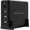 Image de Conceptronic OZUL Chargeur de bureau USB-PD 4 ports 65W (65 W, 1 portion), Chargeur USB, Noir