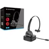 Image de Conceptronic Oreillette Bluetooth POLONA sans fil avec doc de chargement & adaptateur audio USB Bluetooth (Sans fil, USB-C), Casque micro de bureau, Noir