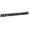 Image de Equip Multiprise Rack 19 Pouces 7 Prises Multiprise Rack 8 Prises 1.8 M
