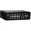 Image de LevelOne Switch 10 ports Gigabit PoE DIN-Rail,-40°C to 75°C (10 ports), Switch réseau, Noir