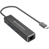 Image de Conceptronic Adaptateur USB-C -> 2x USB-C USB-A 4K30Hz 0.15m sw (4 ports), Station d’accueil + hub USB, Gris