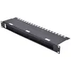 Image de Digitus DN-19 ORG-3U-SW - Panneau d'agencement de câbles de rack - noir, RAL 9005 - 1U - 19"