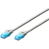 Image de Digitus CAT5e U-UTP Patchk.,2m, Gris (CAT5e, 2 m), Câble réseau