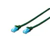 Image de Digitus DK-1512-010/G câble de réseau Vert 1 m Cat5e DK-1512-010/G