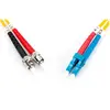 Image de Digitus Câble patch fibre optique LC vers ST OS2 monomode 09/125 duplex longueur 2m (2 m), Câble réseau
