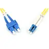 Image de Digitus FO câble patch LC/SC 09/125µm monomode duplex sans halogène avec protocole de mesure jaune 2m (2 m), Câble réseau