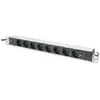 Image de Digitus, Multiprise, Prises multiples (8x, CEE 7/3, 2 m)