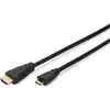 Image de Digitus HDMI (Typ A)   mini HDMI (Typ C) (3 m), Câble vidéo, Noir