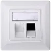 Image de DIGITUS Professional - Support de fixation - blanc, RAL 9010 - 2 ports
