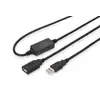 Image de Digitus DA-73100-1 câble USB 10 m USB A 0,48 Gbit/s Noir DA-73100-1