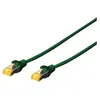 Image de DIGITUS - Cordon de raccordement - RJ-45 (M) pour RJ-45 (M) - 10 m - SFTP - CAT 6a - démarré, sans halogène, sans crochet - vert