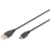 Image de Digitus USB A   USB Mini B (1 m, USB 2.0), Câble USB
