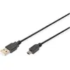Image de Digitus USB A   USB Mini B (3 m, USB 2.0), Câble USB