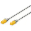 Image de Digitus CAT 6A U-UTP câble patch Cu LSZH AWG 26/7 longueur 2m couleur gris (U/UTP, CAT6a, 2 m), Câble réseau