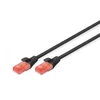Image de Digitus DK-1612-030/BL câble de réseau Noir 3 m Cat6 DK-1612-030/BL