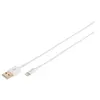 Image de DIGITUS - Câble Lightning - Lightning mâle pour USB mâle - 1 m - double blindage - blanc - moulé