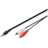 Image de Digitus Câble audio adaptateur, stéréo 3,5 mm (2.50 m, Câbles Cinch), Câble audio