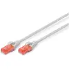 Image de Digitus CAT6 U-UTP Patchk.,5m, Gris (U/UTP, UTP, CAT6, 5 m), Câble réseau