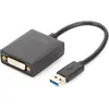 Image de Digitus USB 3.0 vers (DVI), Adaptateur données + vidéo, Noir