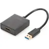 Image de Digitus USB 3.0 à (HDMI, 17.20 cm), Adaptateur données + vidéo, Noir