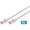 Image de Digitus CAT5e S-FTP Patchk.,10m, Gris (S/FTP, CAT6, 10 m), Câble réseau