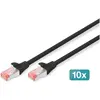 Image de Digitus CAT6 S-FTP Patchk.,0,5m, SW (S/FTP, CAT6, 0.50 m), Câble réseau
