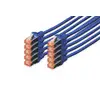 Image de Digitus DK-1644-010-B-10 câble de réseau Bleu 1 m DK-1644-010-B-10