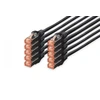 Image de Digitus DK-1644-010-BL-10 câble de réseau Noir 1 m DK-1644-010-BL-10