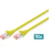 Image de Digitus CAT6 S-FTP Patchk.,3m, Jaune (S/FTP, CAT6, 3 m), Câble réseau