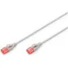 Image de Digitus Câble de raccordement fin CAT 6 U/UTP, LSZH (U/UTP, UTP, CAT6, 2 m), Câble réseau