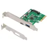 Image de DIGITUS DS-30225 - Adaptateur USB - PCIe 2.0 x4 profil bas - USB-C 3.1 x 1 + USB 3.1 Gen 2 x 1