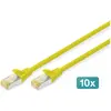 Image de Digitus CAT 6A S/FTP patch cord, 10 pieces (S/FTP, CAT6a, 1 m), Câble réseau
