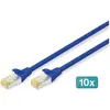 Image de Digitus CAT 6A S/FTP patch cord, 10 pieces (S/FTP, CAT6a, 3 m), Câble réseau