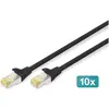 Image de Digitus CAT 6A S/FTP patch cord, 10 pieces (S/FTP, CAT6a, 5 m), Câble réseau