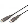 Image de Digitus 4K - Câble hybride HDMI AOC en fibre optique avec connecteur détachable (20 m), Câble vidéo, Noir