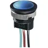Image de APEM Bouton poussoir etanche dia 16mm noir, Bouton + interrupteur, Noir
