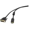 Image de Renkforce Câble DisplayPort vers DVI 1.8 m (1.80 m), Câble vidéo, Noir