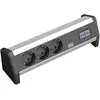 Image de Bachmann, Multiprise, Bloc d'alimentation de bureau 3 prises de contact de protection noires. 2 prises CAT5e RJ45/prise (3x, CEE 7/3)