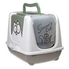 Image de Maison de toilette Simon's Cat gris / vert / blanc - pour chat