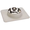 Image de Gamelle en inox Karlie Dex avec support en silicone pour chien - 350 mL, 14 cm, gris clair