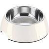 Image de HUNTER gamelle en mélamine blanche avec insert en acier inoxydable 160ml, Ø11cm chien