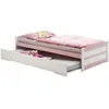 Image de Lit gigogne idimex 90 x 200 cm en pin sans sommier de couleur